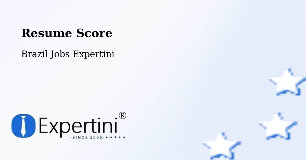 Resume Score & Job Description Match Tool – Canoas - Brazil Jobs Expertini